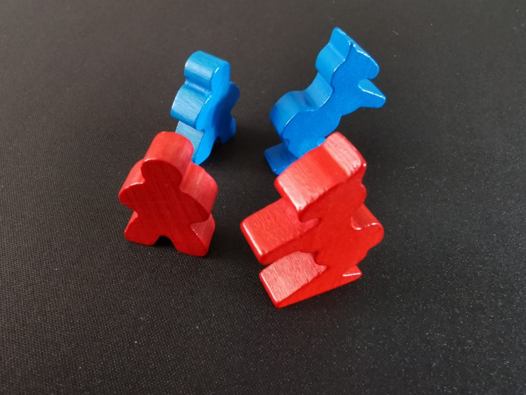 Les meeples Robin et Bardes