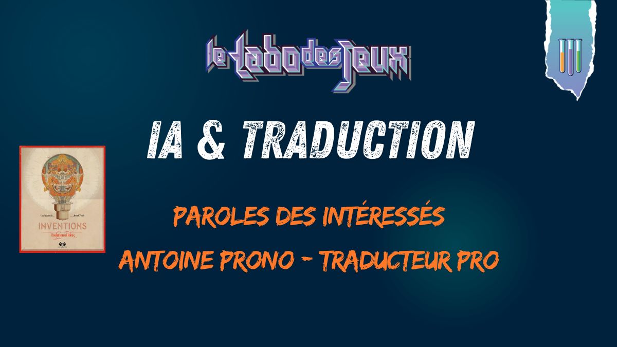 Les dangers de la traduction automatique dans le jeu de société – Le cas Inventions: Evolution of Ideas